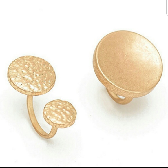 💥SOLD💥Hammered Boho Ring Set - Picture 3 of 8